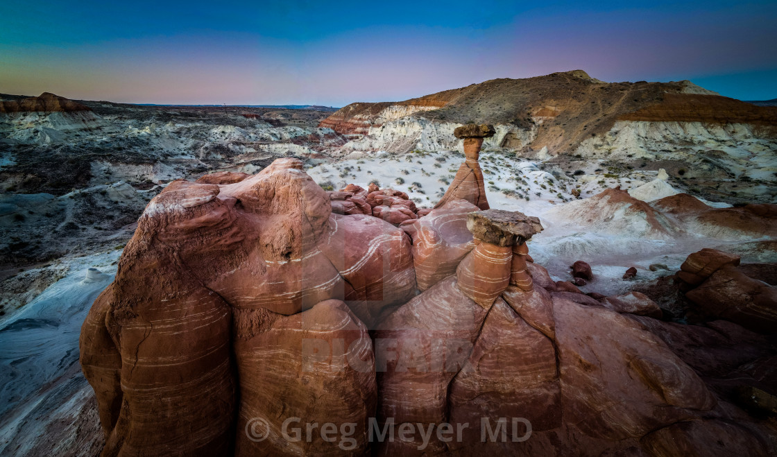 "Alien Landscape" stock image