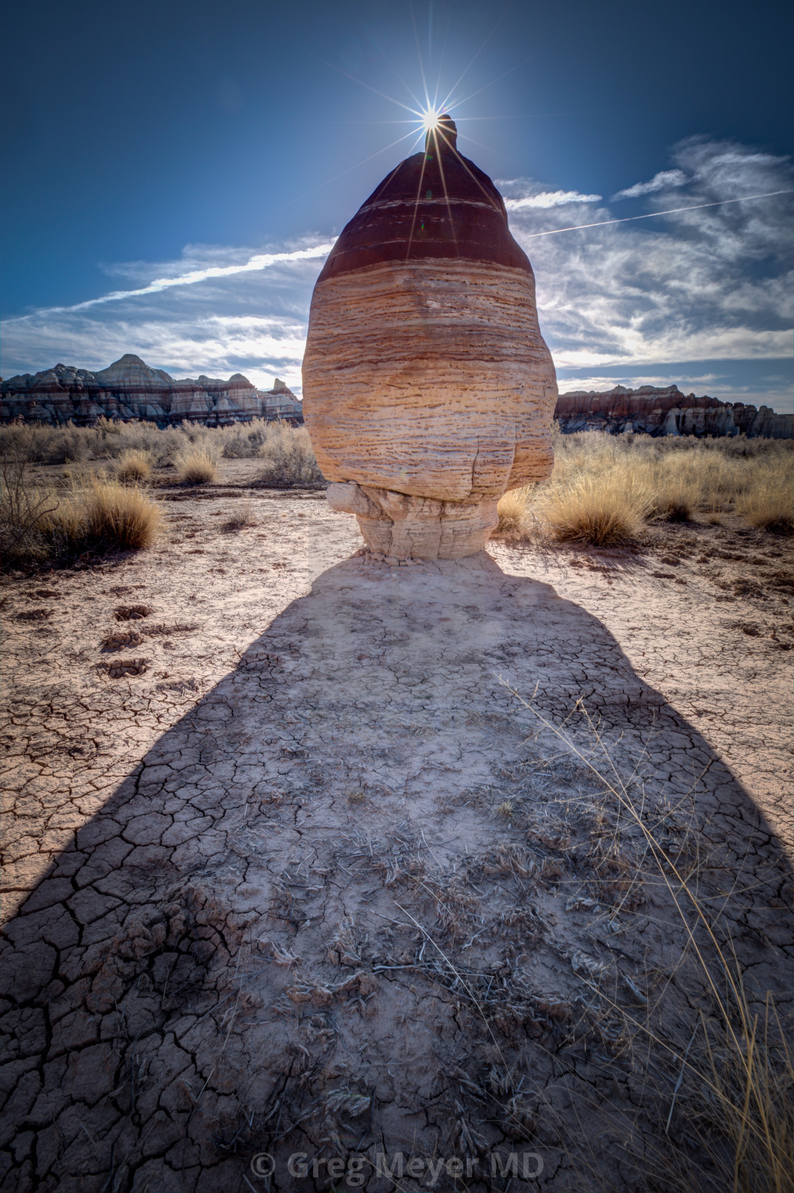 "Hoodoo crowned" stock image