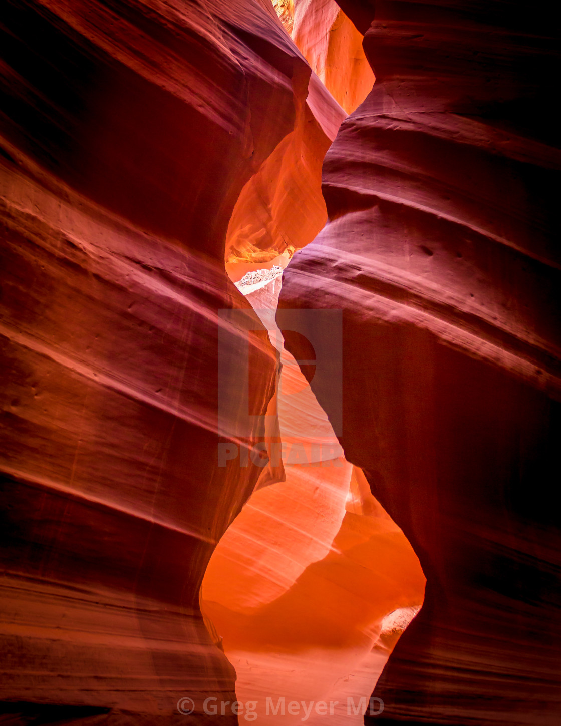 "Twisted slot canyon" stock image