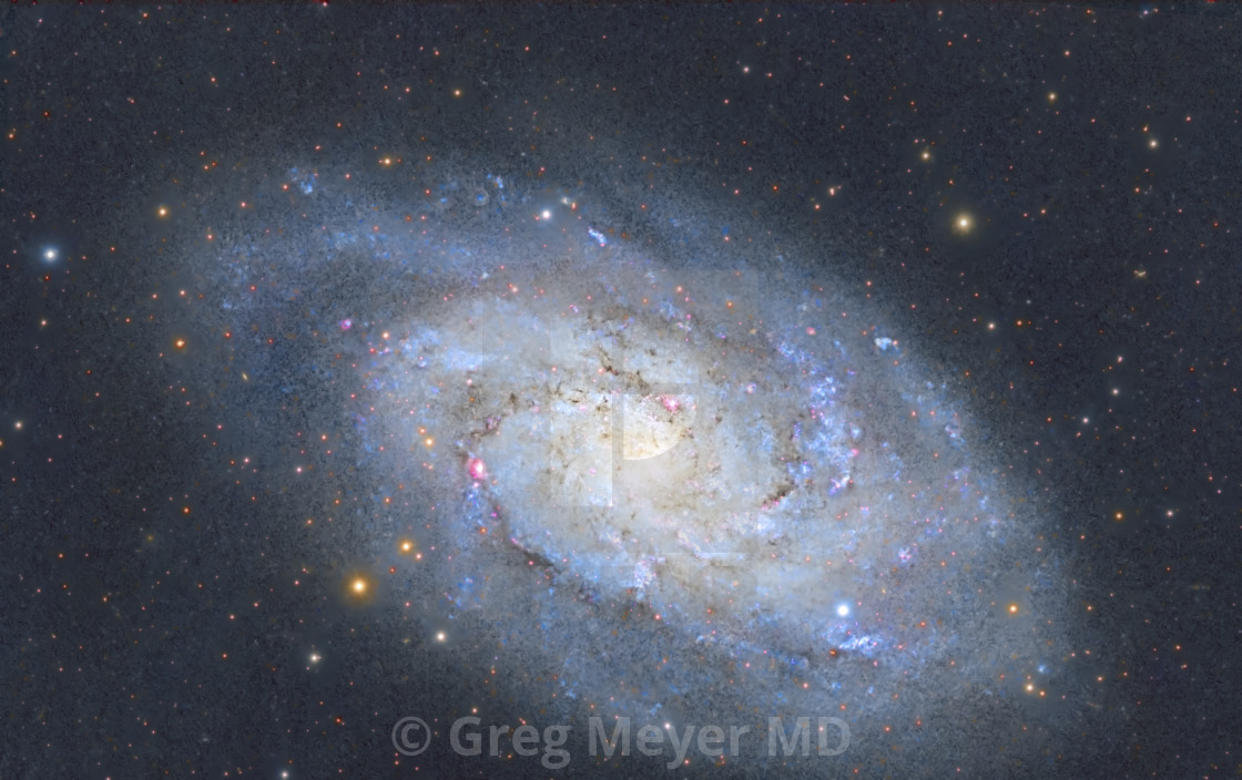 "M33, Triangulum Galaxy" stock image