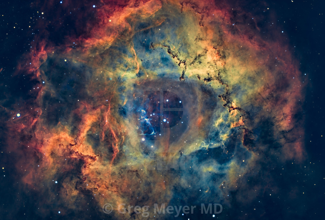 "Rosette Nebula" stock image