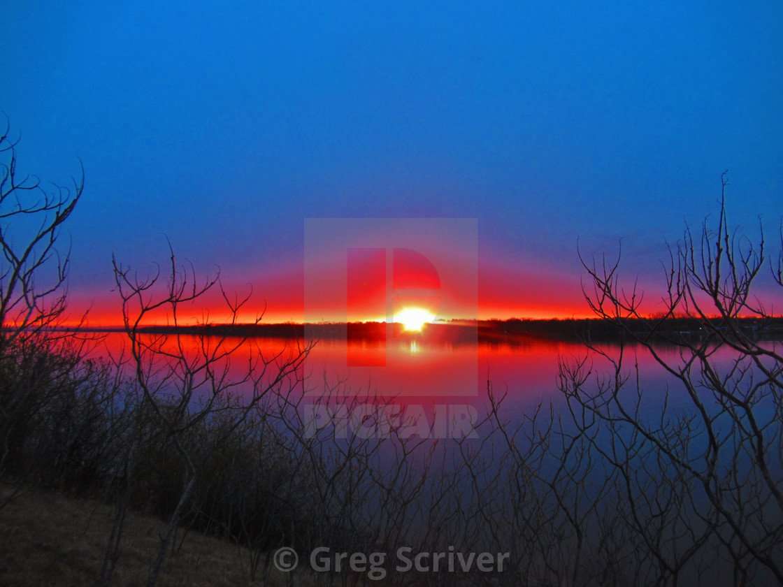 "Red Glow" stock image