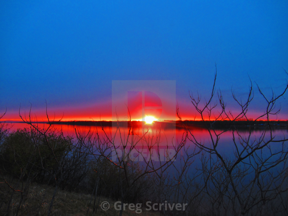 "Red Glow" stock image