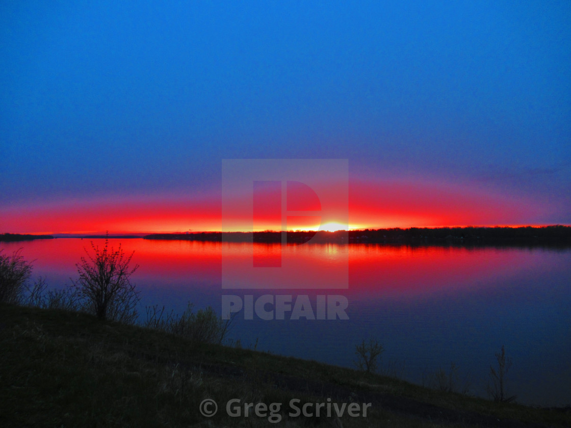 "Red Glow" stock image