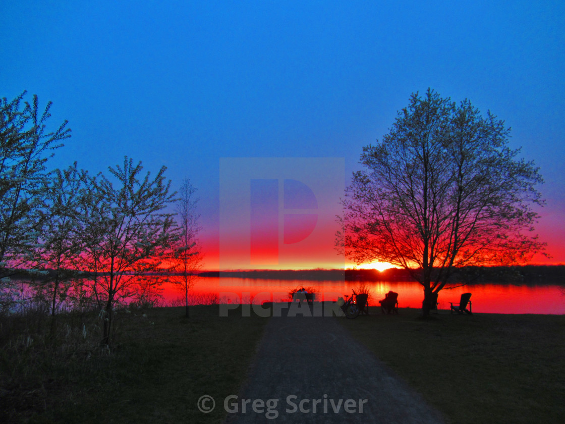 "Red Glow" stock image