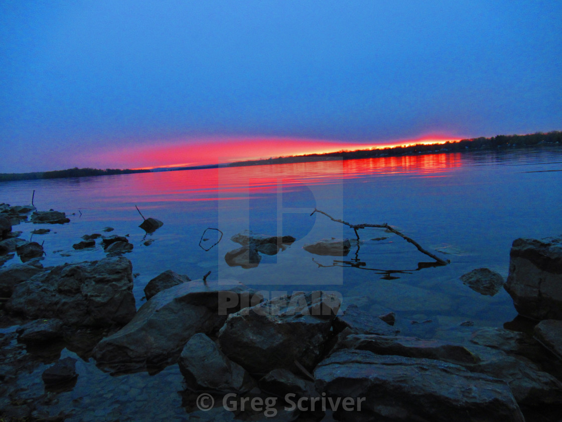 "Red Glow" stock image