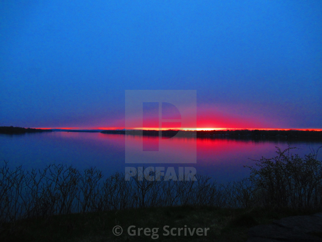 "Red Glow" stock image