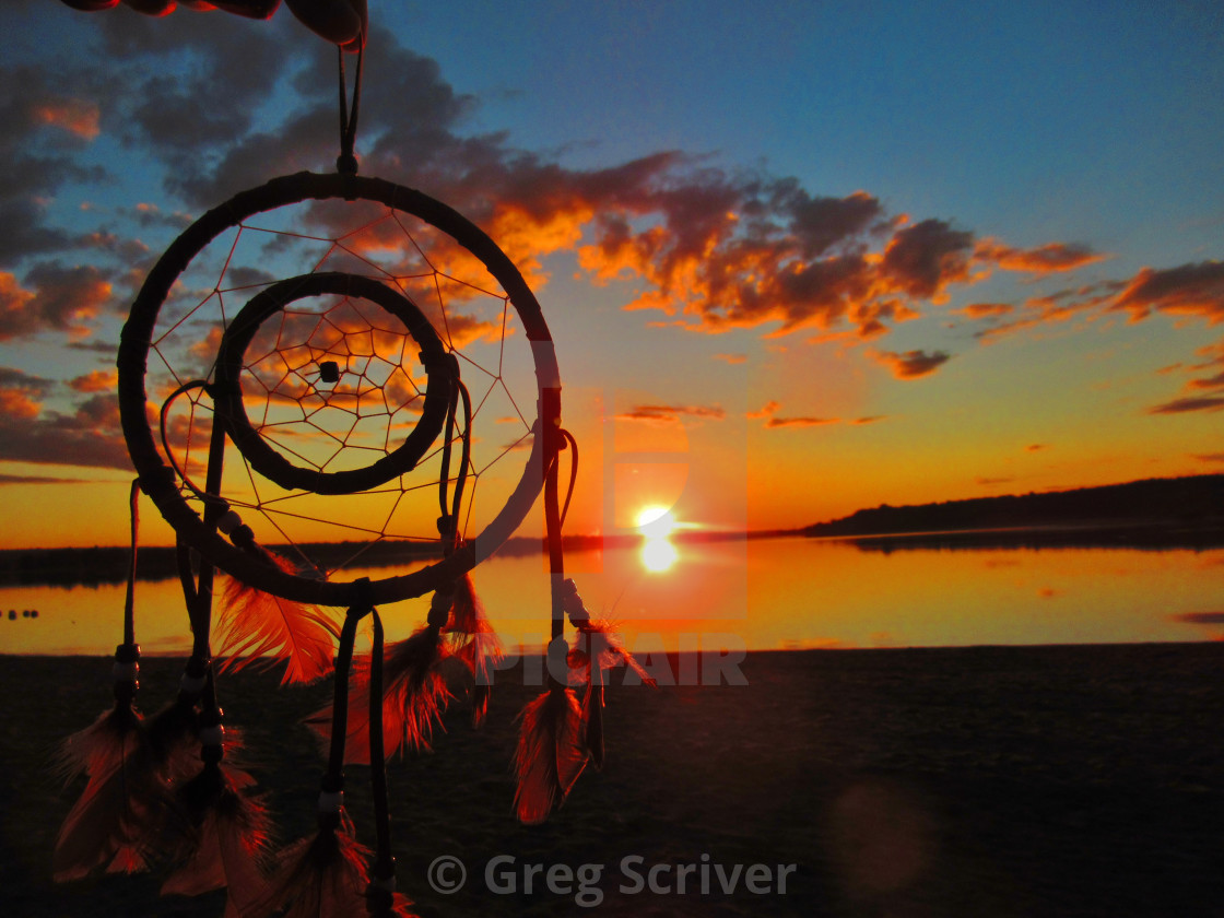 "Dream Catcher Sunrise" stock image