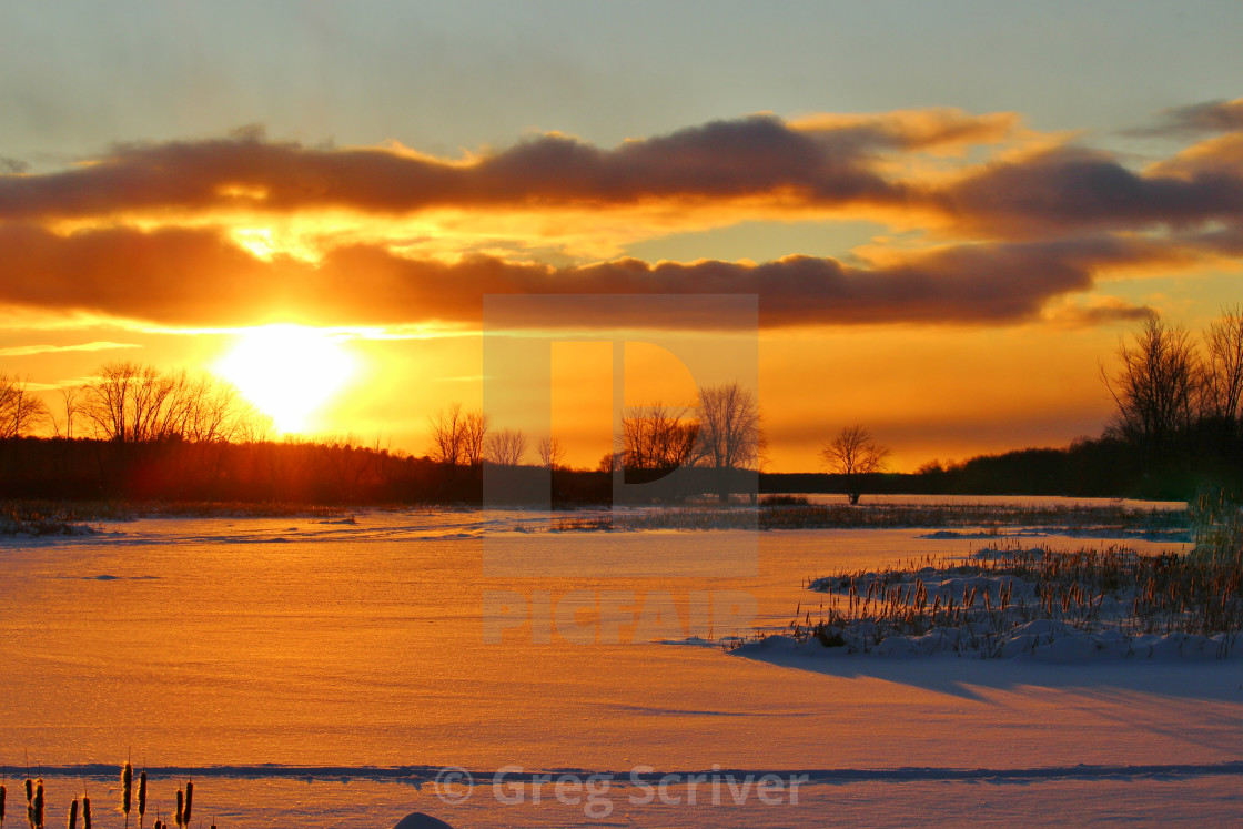 "Over Golden Pond" stock image