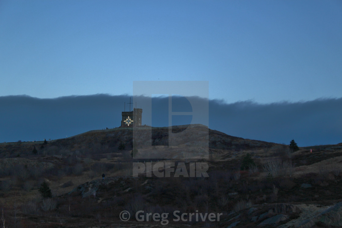 "Cabot Tower Star" stock image