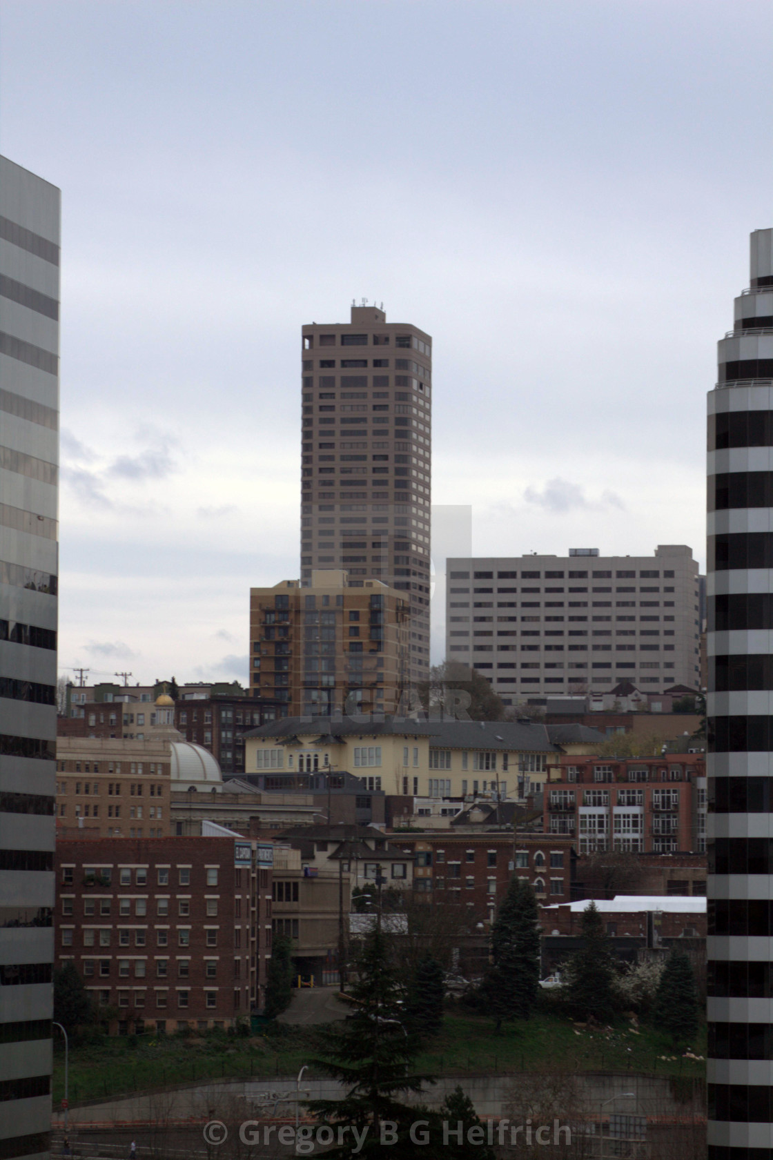 "Seattle Tower Off Denny's" stock image