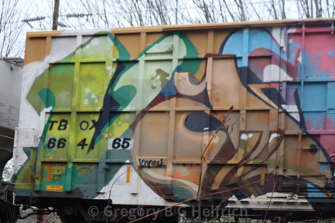 "The second Graffiti part of one Car" stock image