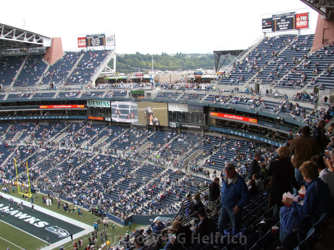 "Seahawks Stadium T.V." stock image