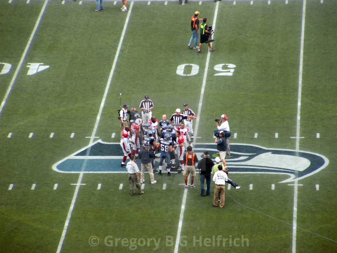 "Seahawks Game Coin Toss" stock image