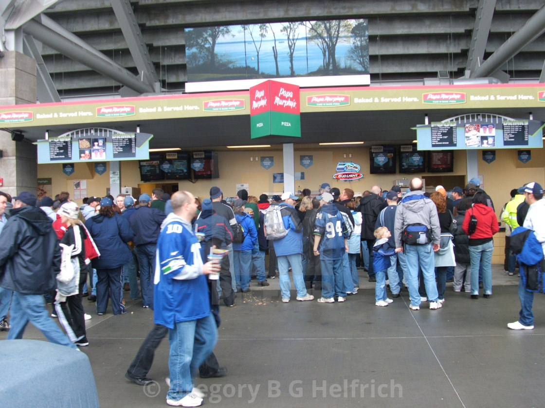 "Seahawks Stadium Snack Stand" stock image