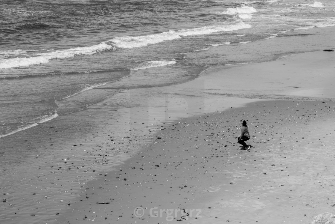 "Winter Beach" stock image