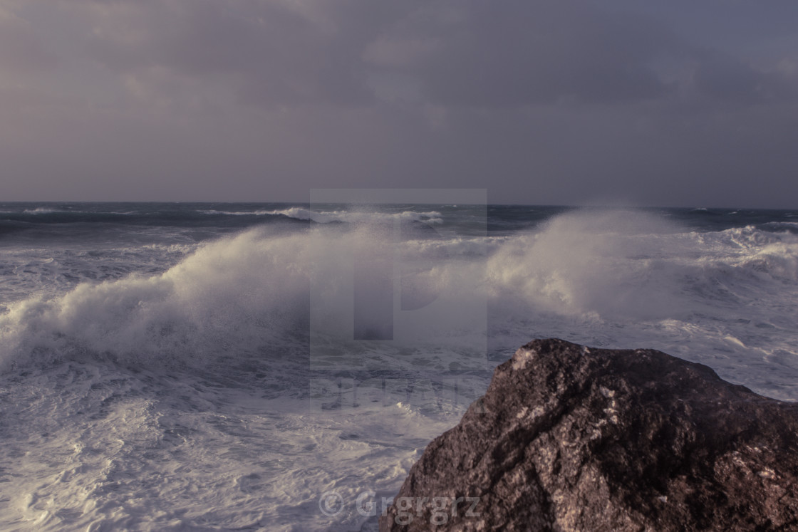 "Gale and Rocks" stock image