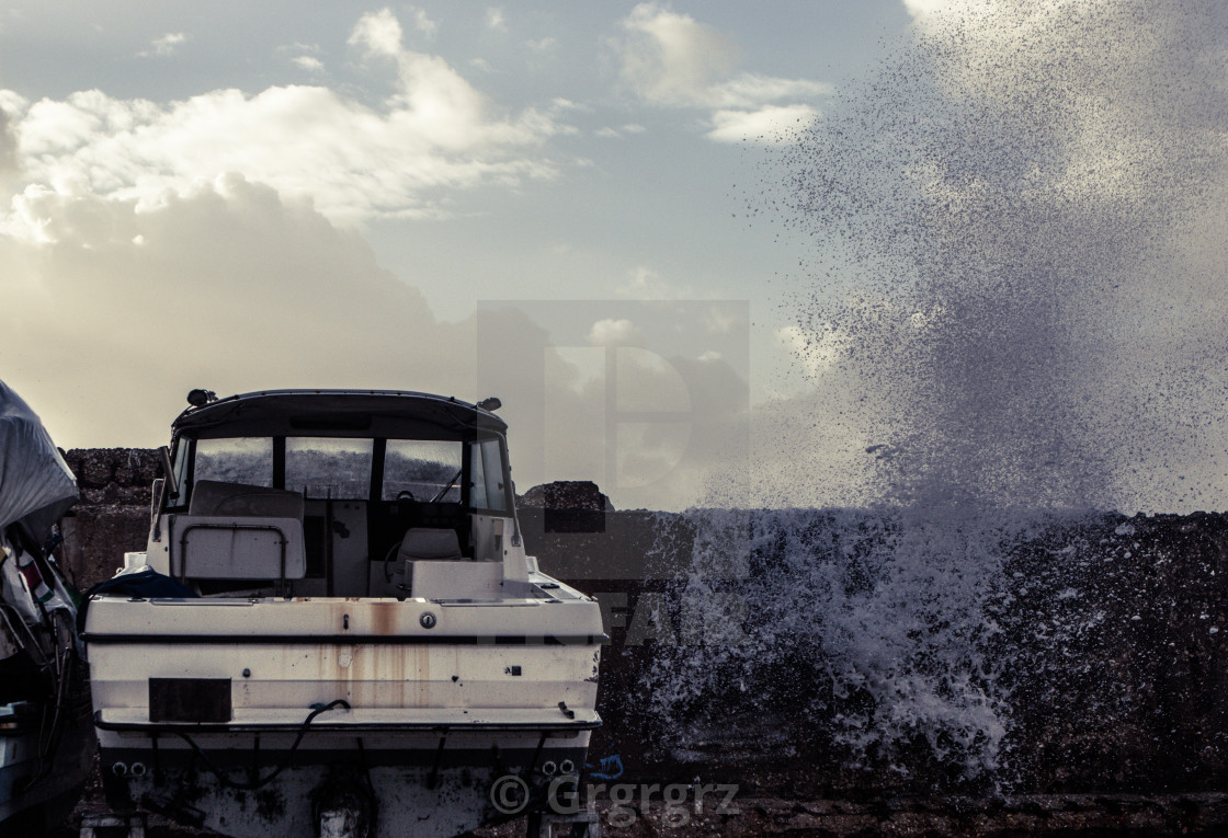 "Haunted Boat" stock image