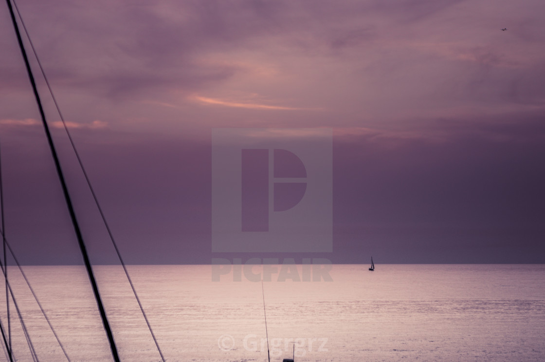 "Mediterranean Sunset" stock image