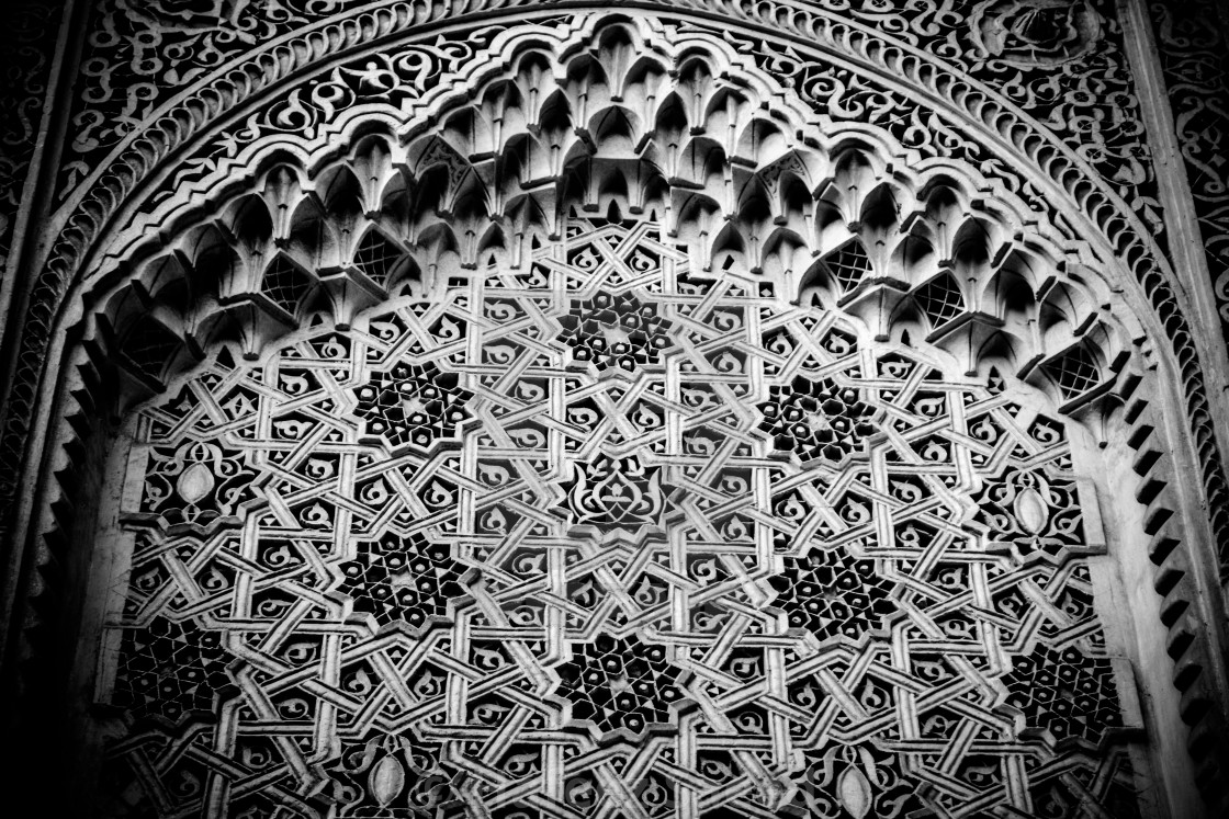 "WALLS OF ALHAMBRA" by Hafeez Saeed - £40.00 "WALLS OF ALHAMBRA" stock image