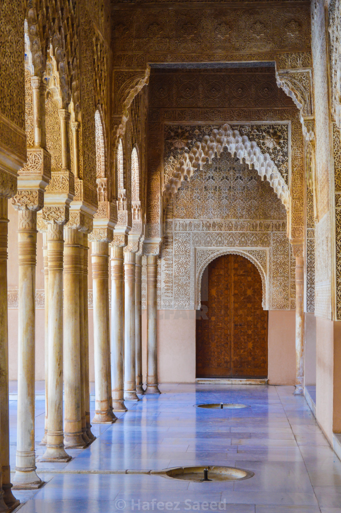 "THE ALHAMBRA PALACE" by Hafeez Saeed - £55.00 "THE ALHAMBRA PALACE" stock image