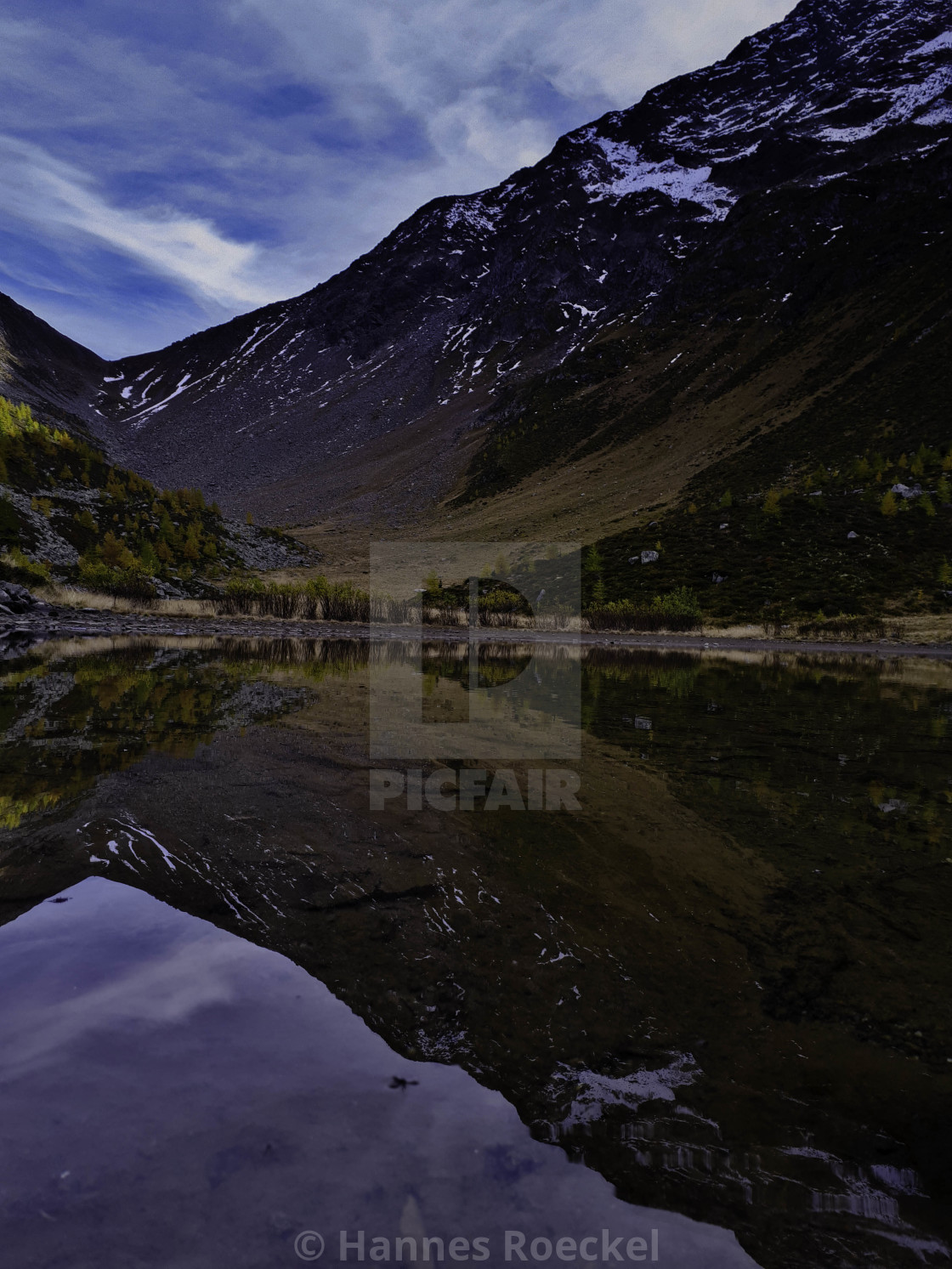 "Mountain and lake" by Hannes Roeckel - $15.38 "Mountain and lake" stock image