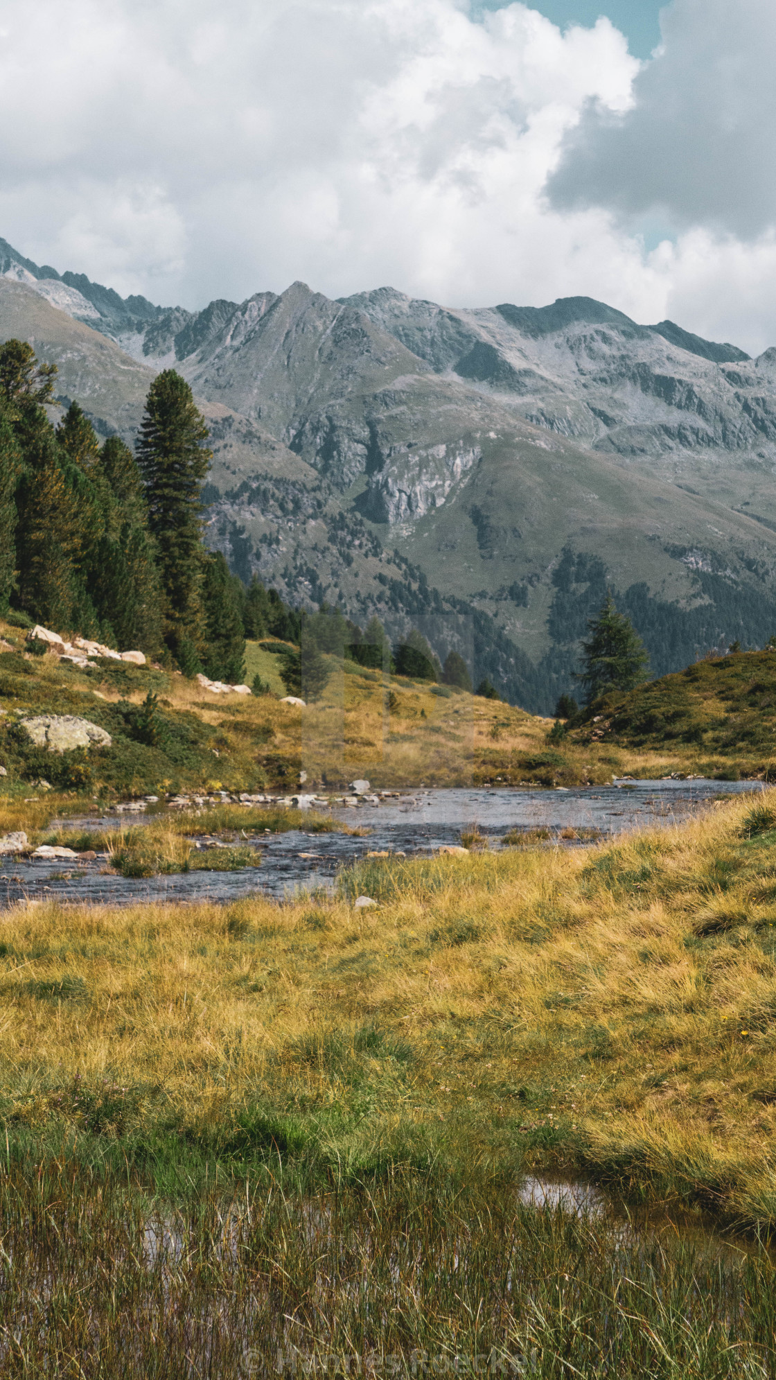 "River in mountains" by Hannes Roeckel - $15.38 "River in mountains" stock image