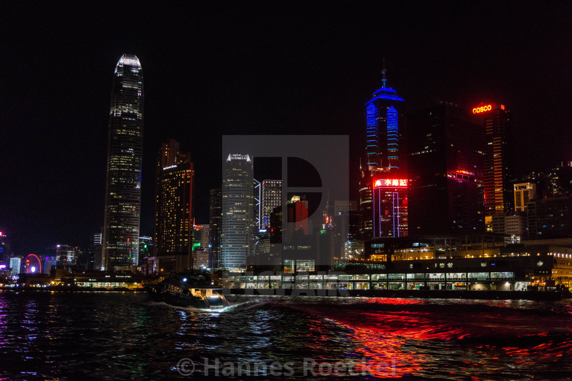"Hong Kong skyline at night" by Hannes Roeckel - $15.31 "Hong Kong skyline at night" stock image