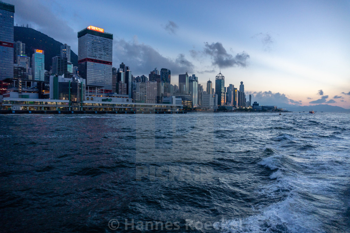 "Sunset in Hong Kong" by Hannes Roeckel - $15.31 "Sunset in Hong Kong" stock image