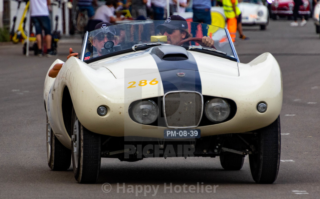 "Pins Bernhard van Oranje in the 2021 Mille Miglia" by Happy Hotelier - $31.41 "Pins Bernhard van Oranje in the 2021 Mille Miglia" stock image