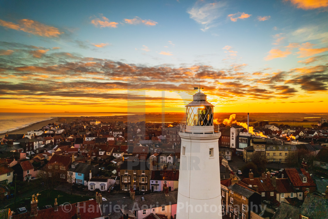 "Southwold Sunset" stock image