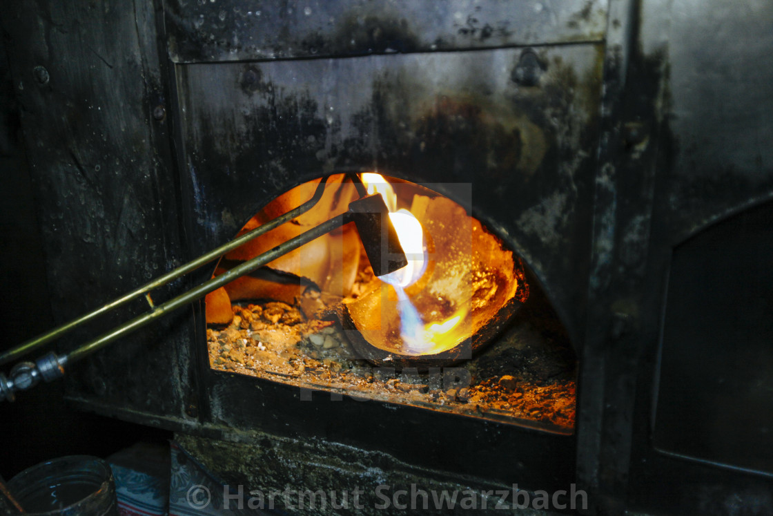 "Small Scale Mining for Gold - Kleinbergbau" stock image