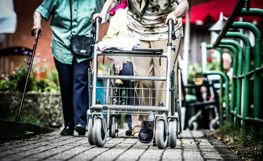 "Old Peoples Home - Symbolfoto zum Thema Altenpflege" stock image