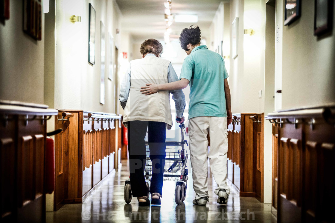 "Old Peoples Home - Symbolfoto zum Thema Altenpflege" stock image