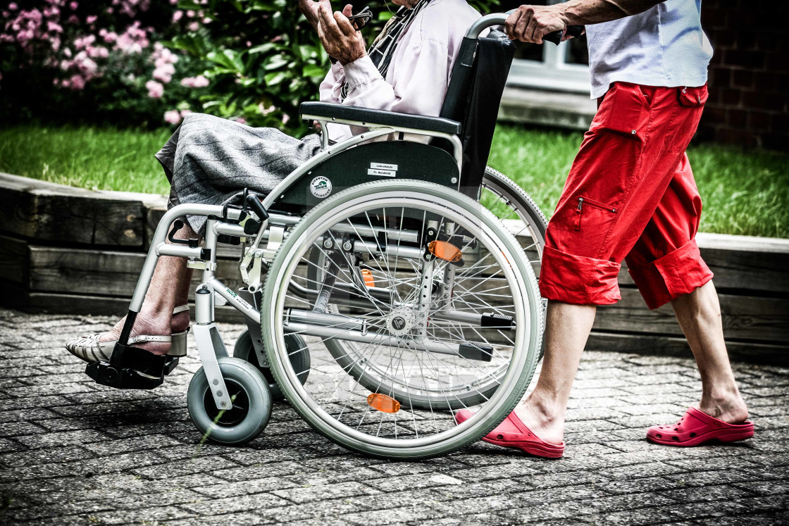 "Old Peoples Home - Symbolfoto zum Thema Altenpflege" stock image