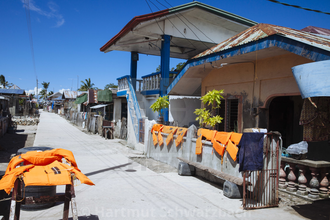 "Batasan Island in the Danajon Bank faces sea-level rise" stock image