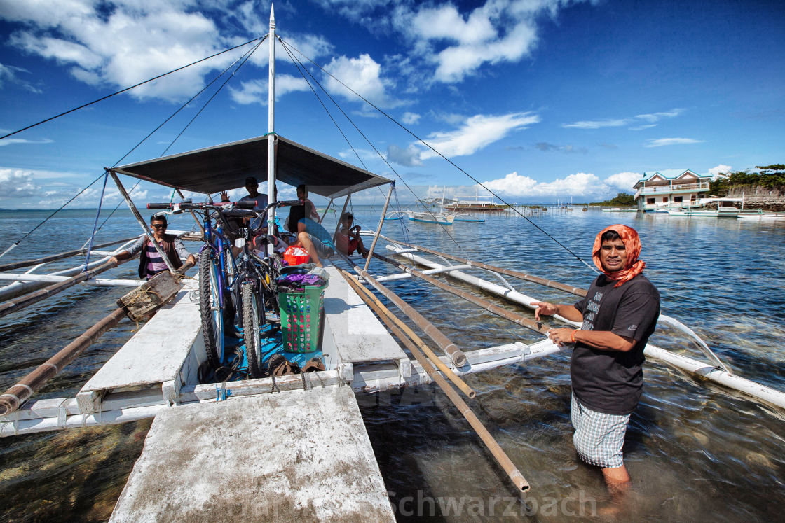 "Batasan Island in the Danajon Bank faces sea-level rise" stock image