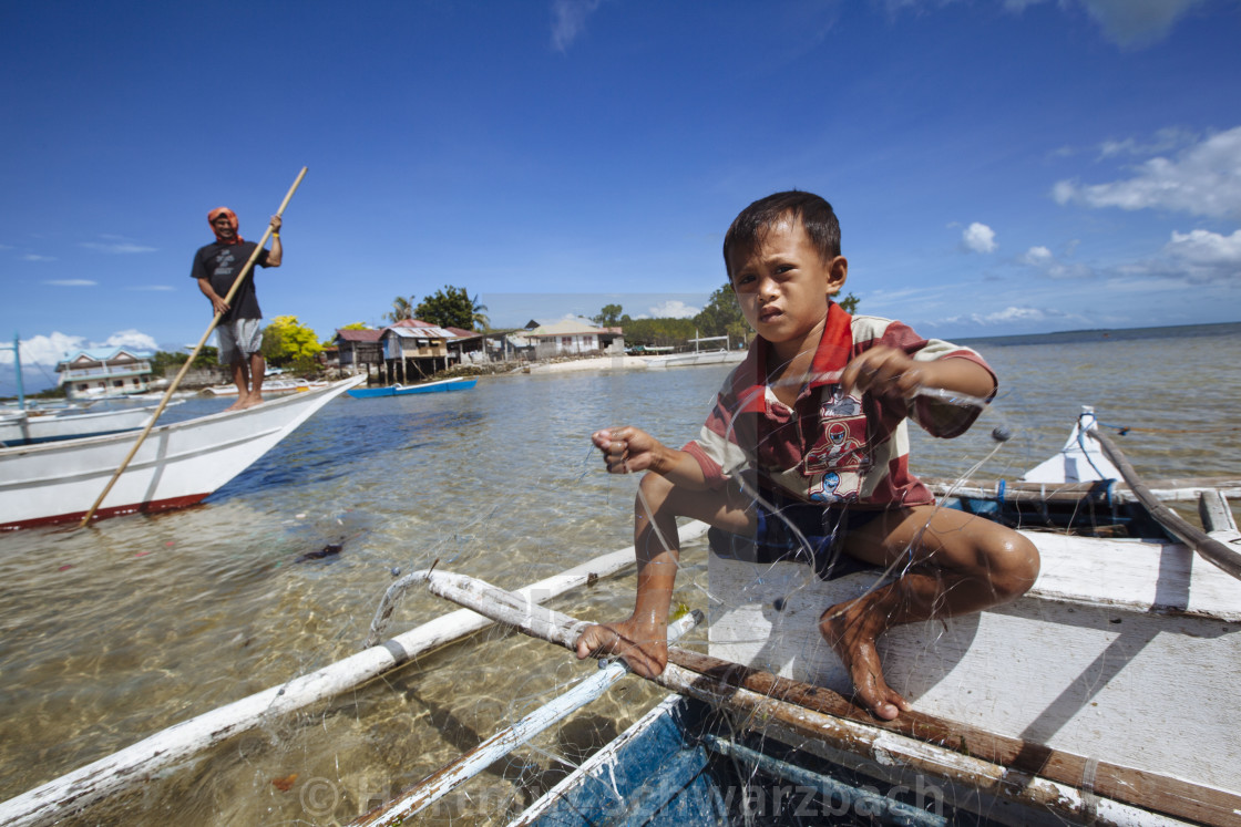 "Batasan Island in the Danajon Bank faces sea-level rise" stock image