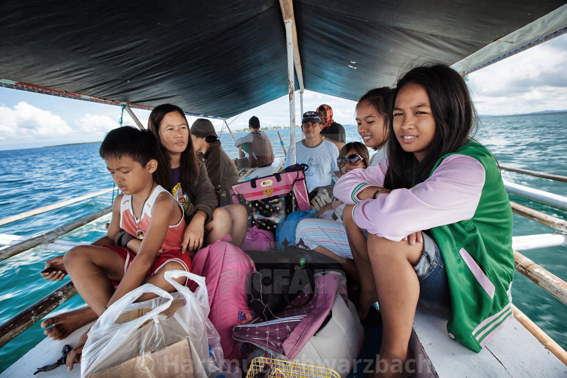 "Batasan Island in the Danajon Bank faces sea-level rise" stock image