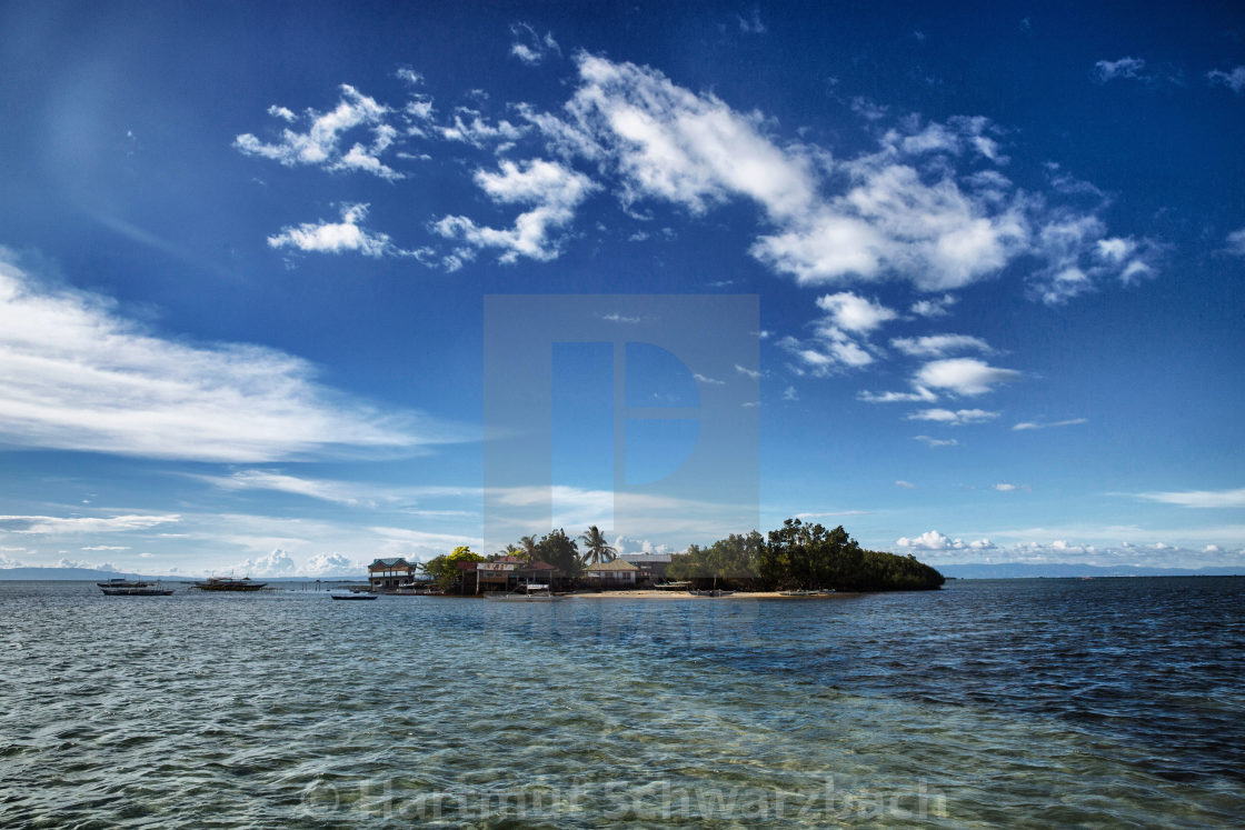 "Batasan Island in the Danajon Bank faces sea-level rise" stock image