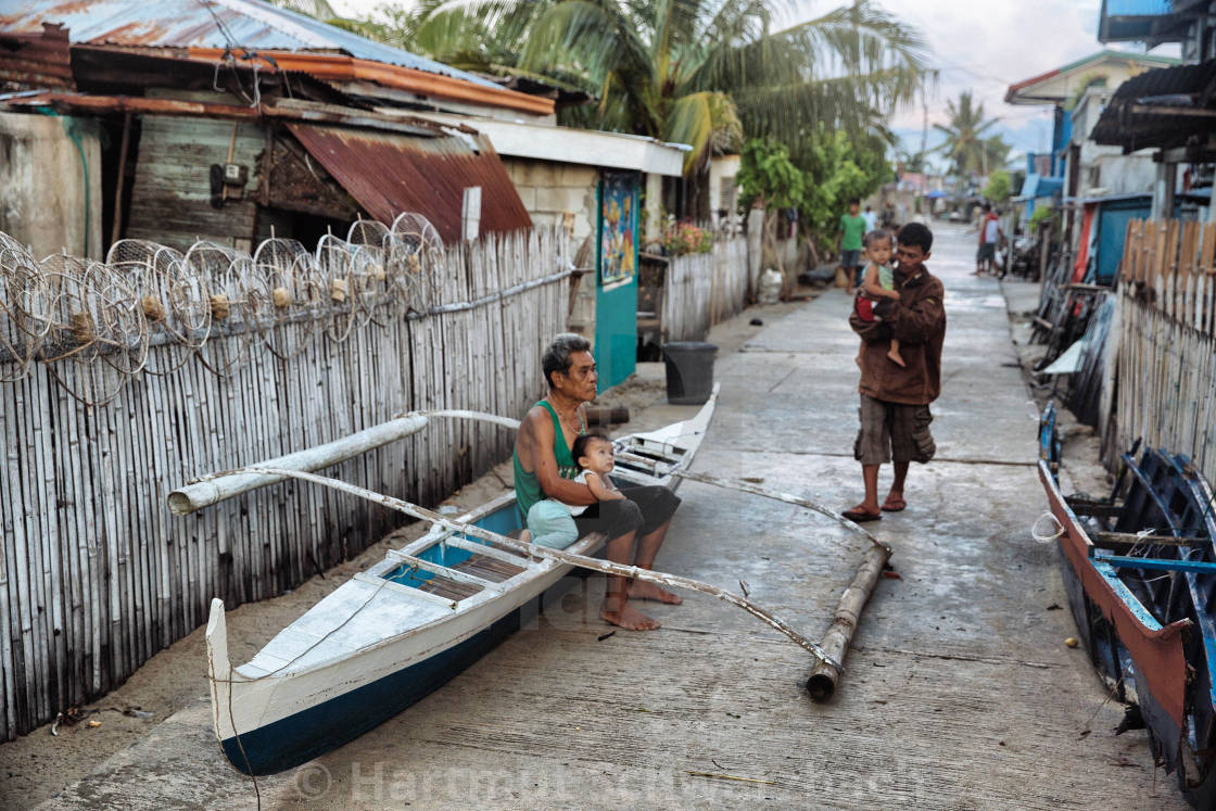 "Batasan Island in the Danajon Bank faces sea-level rise" stock image