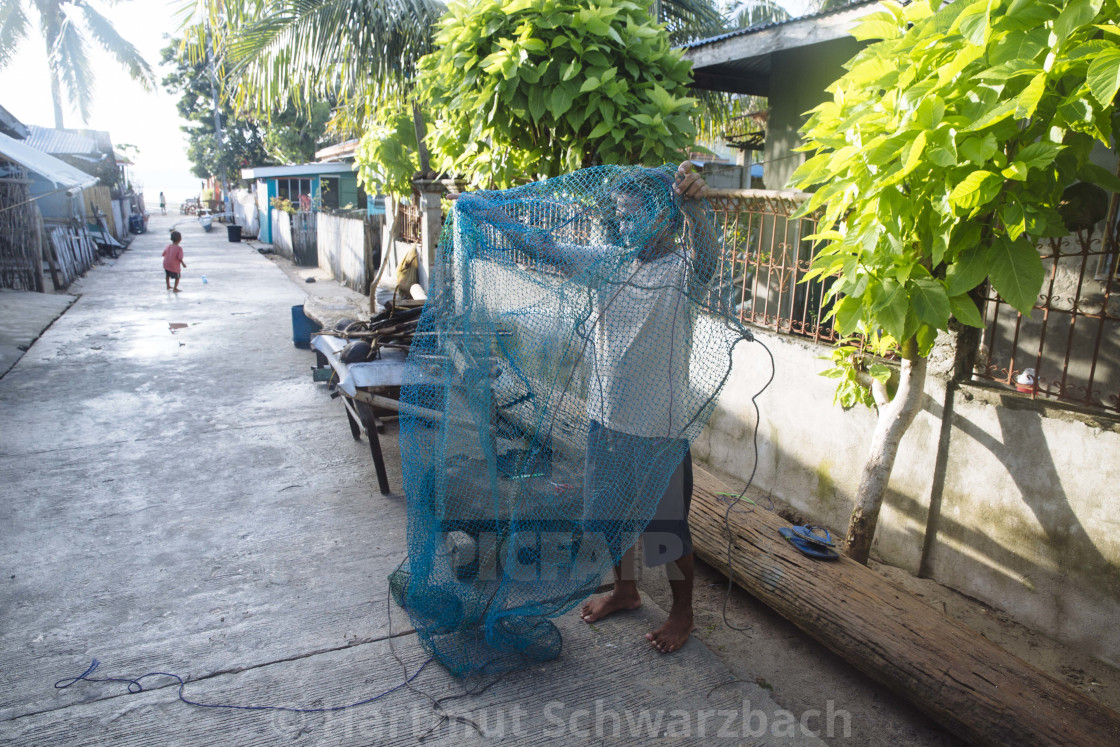 "Batasan Island in the Danajon Bank faces sea-level rise" stock image