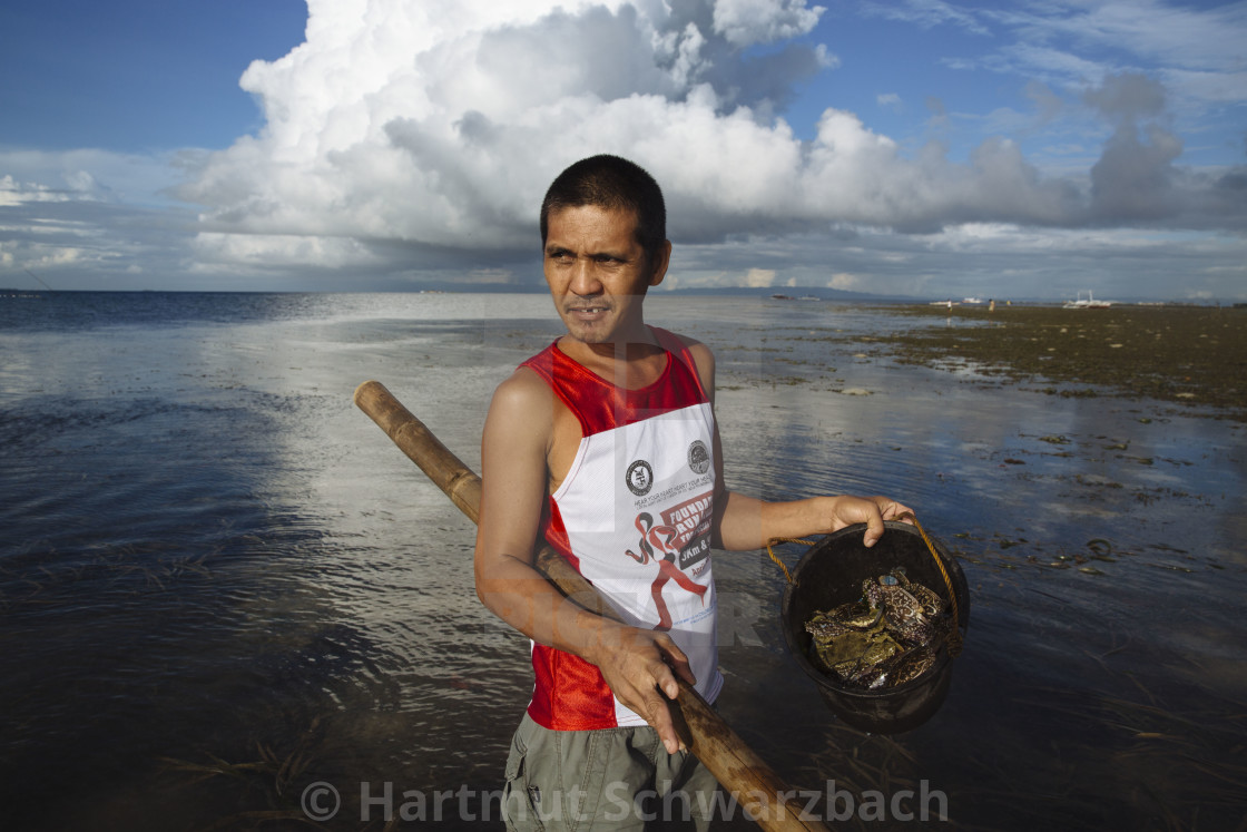 "Batasan Island in the Danajon Bank faces sea-level rise" stock image