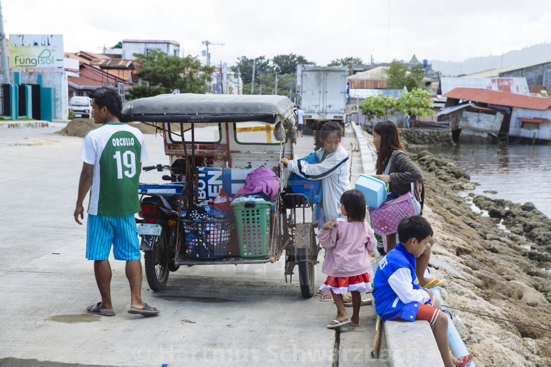 "Batasan Island in the Danajon Bank faces sea-level rise" stock image