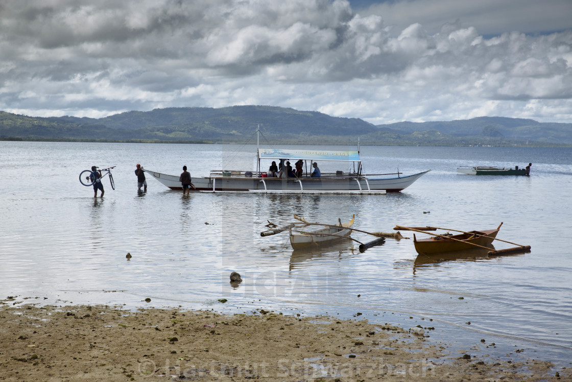 "Batasan Island in the Danajon Bank faces sea-level rise" stock image