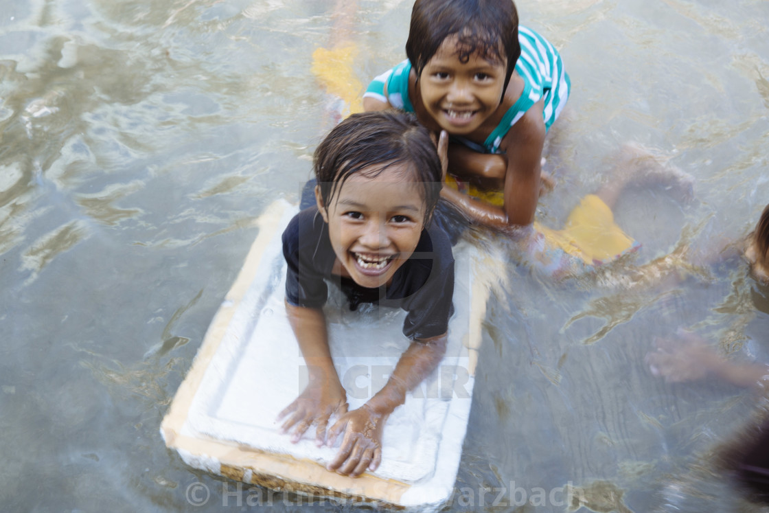 "Batasan Island in the Danajon Bank faces sea-level rise" stock image