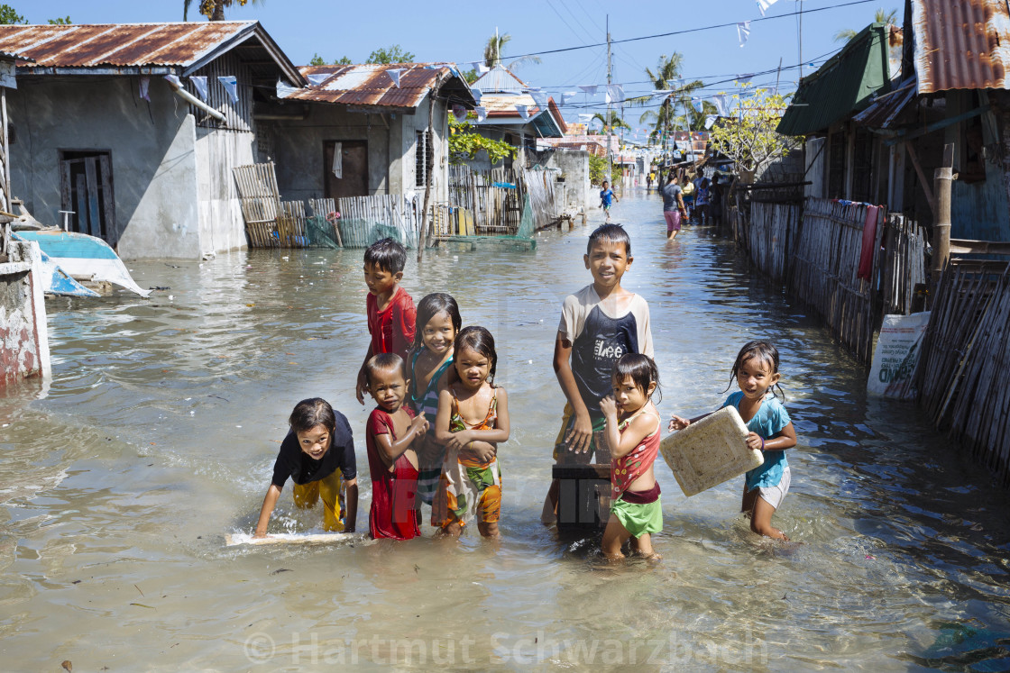 "Batasan Island in the Danajon Bank faces sea-level rise" stock image