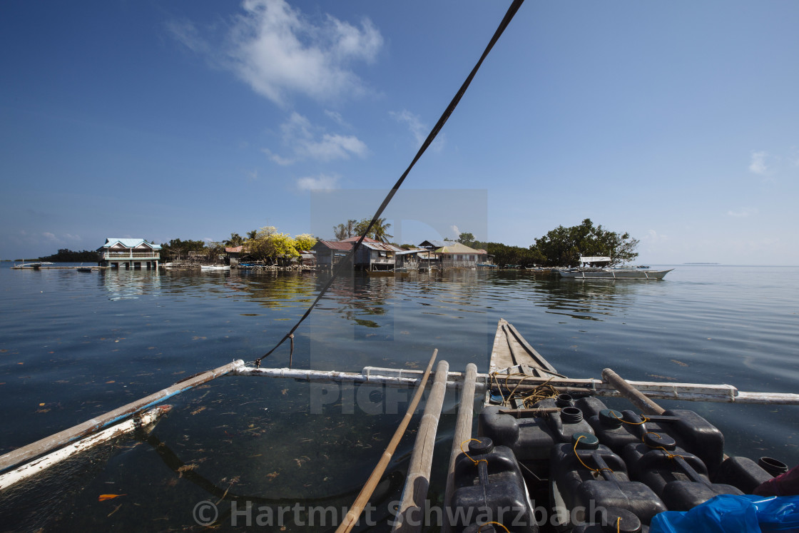 "Batasan Island in the Danajon Bank faces sea-level rise" stock image