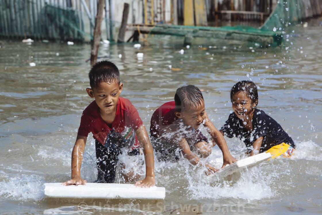 "Batasan Island in the Danajon Bank faces sea-level rise" stock image