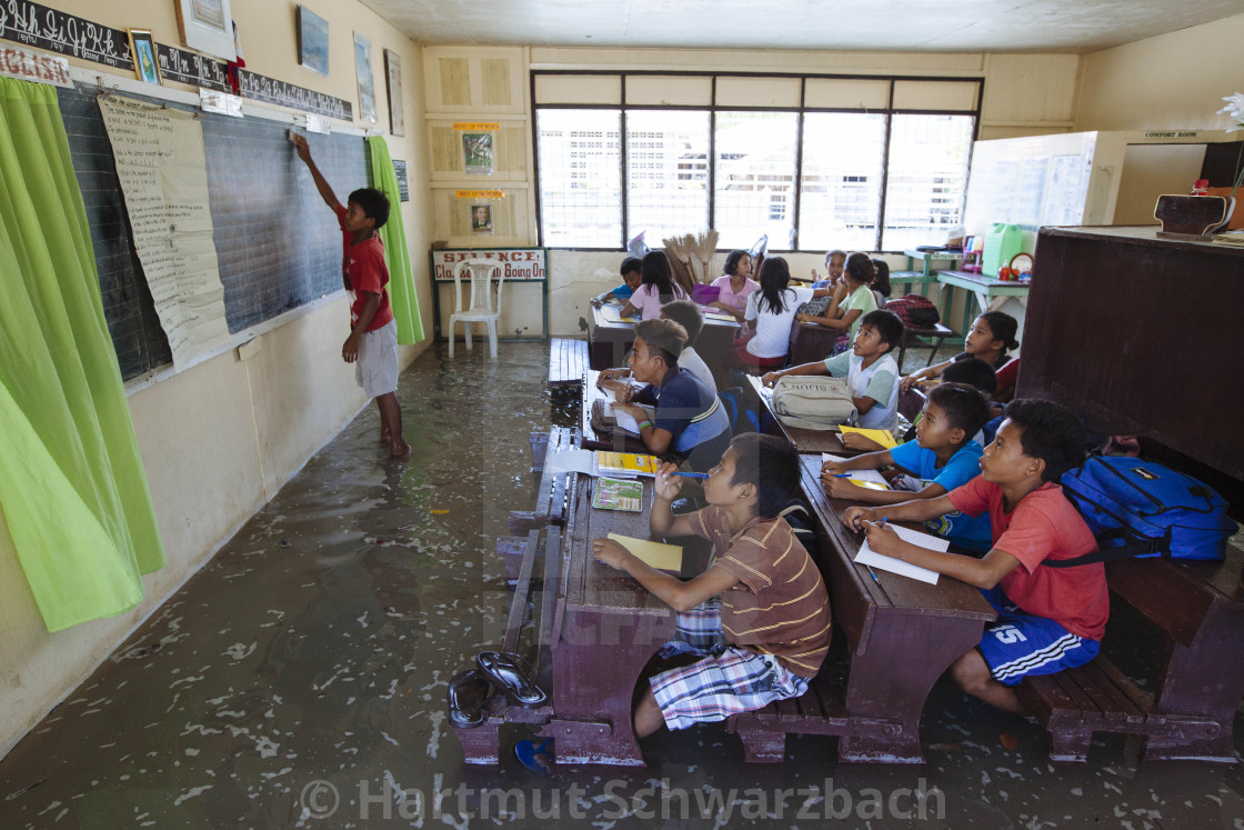 "Batasan Island in the Danajon Bank faces sea-level rise" stock image